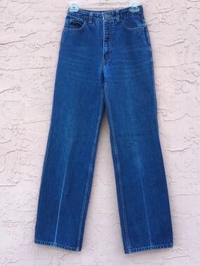 VNTG Calvin Klein High-Rise Wide Leg Blue Denim Jeans